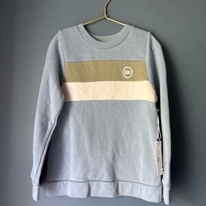 NEW Sol Angeles Blue Colorblock Sweatshirt